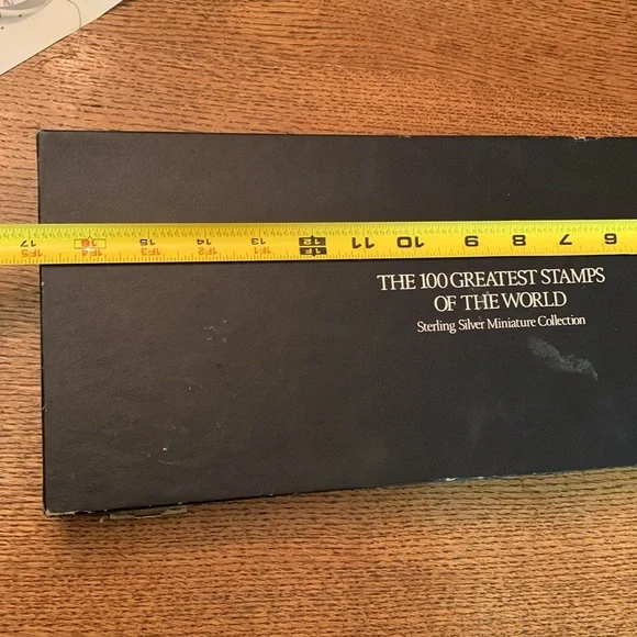 Collection of 25 mini sterling silver stamps from around the world in hard case - Picture 2 of 14